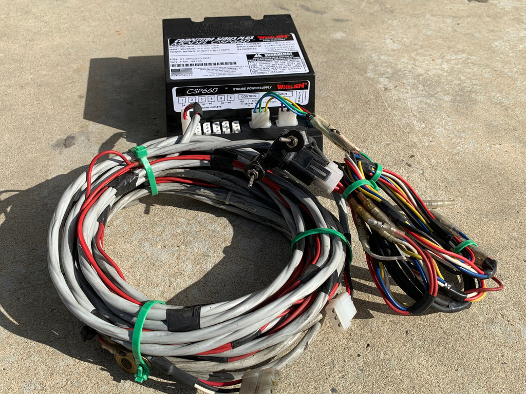 WHELEN 6 Lamp Strobe Light Power Supply w/loom
