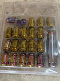 NEW Torq Slim Line Wheel Nuts - NeoChrome & Gold