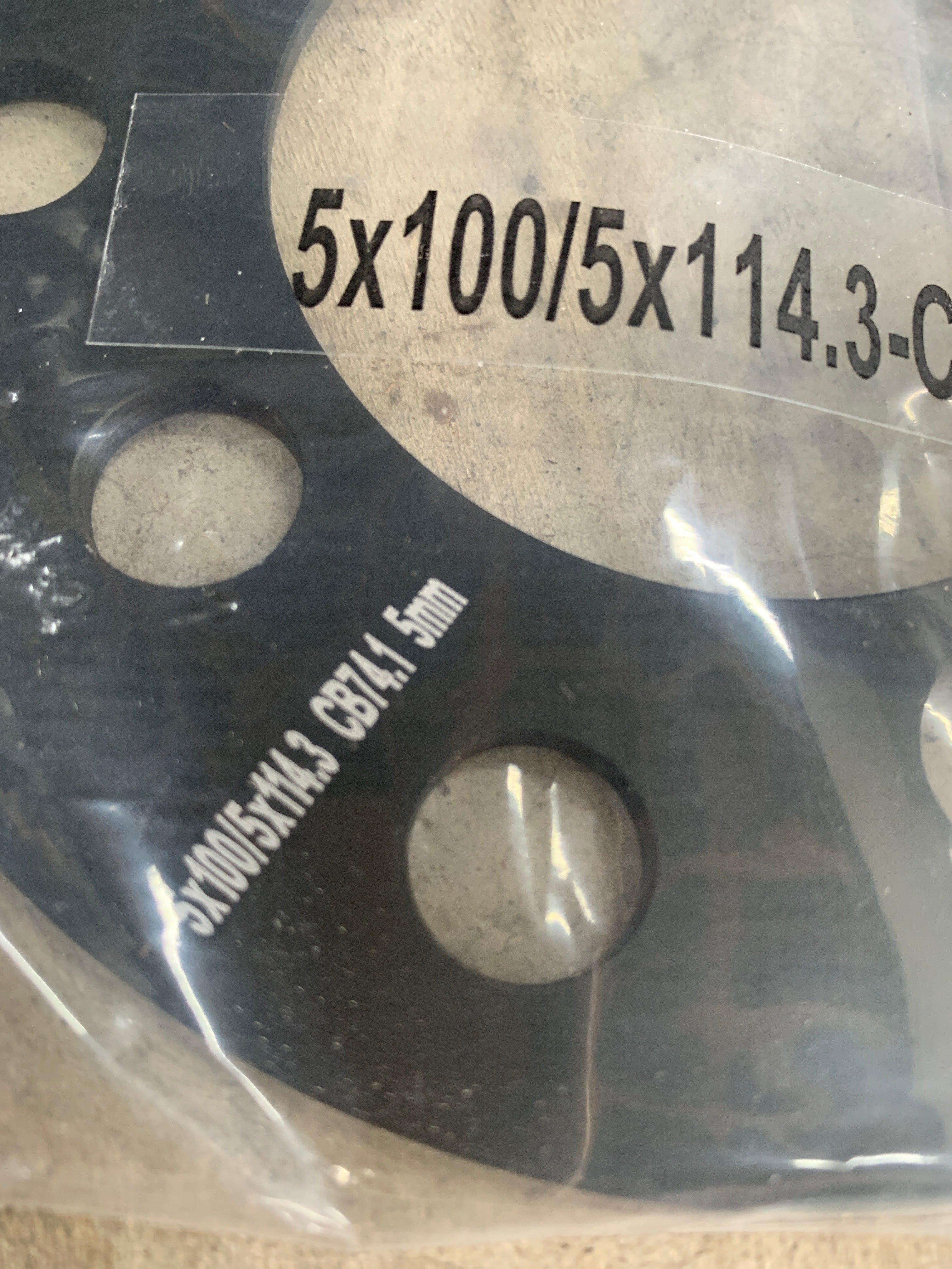 NEW Torq Slip on Spacers 5mm, 5x114.3