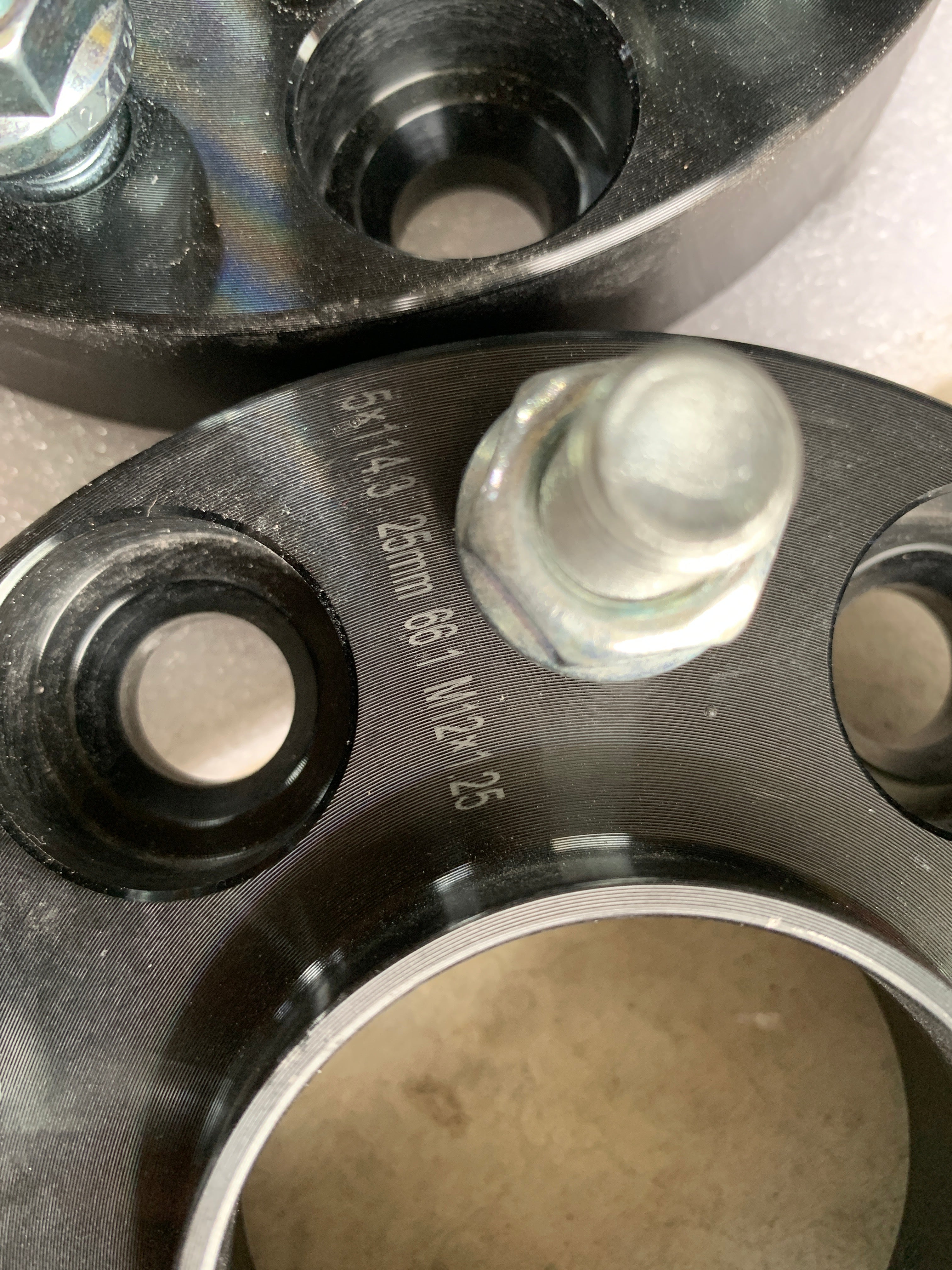 NEW Torq Bolt on Wheel Spacers 25mm