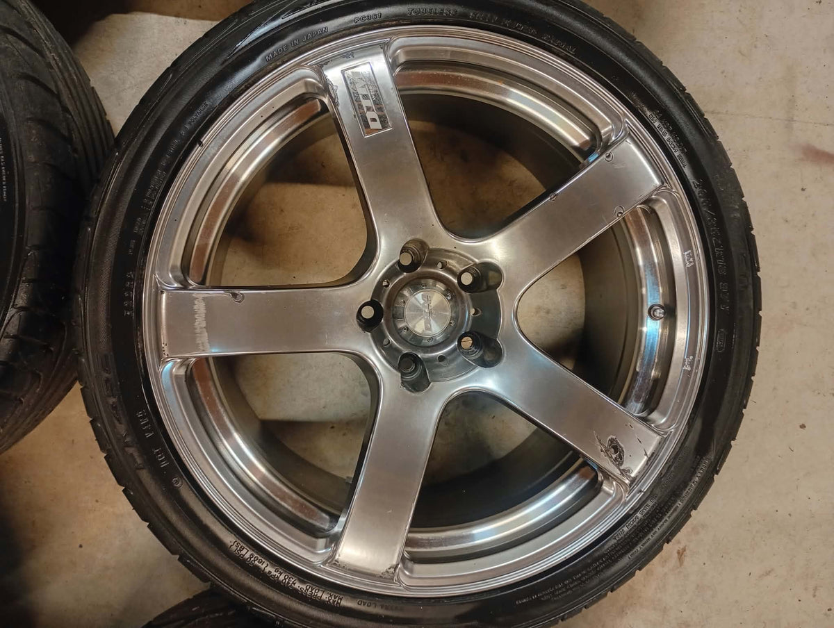 DTM Wheels with Tyres 18x9.5" 5x114.3