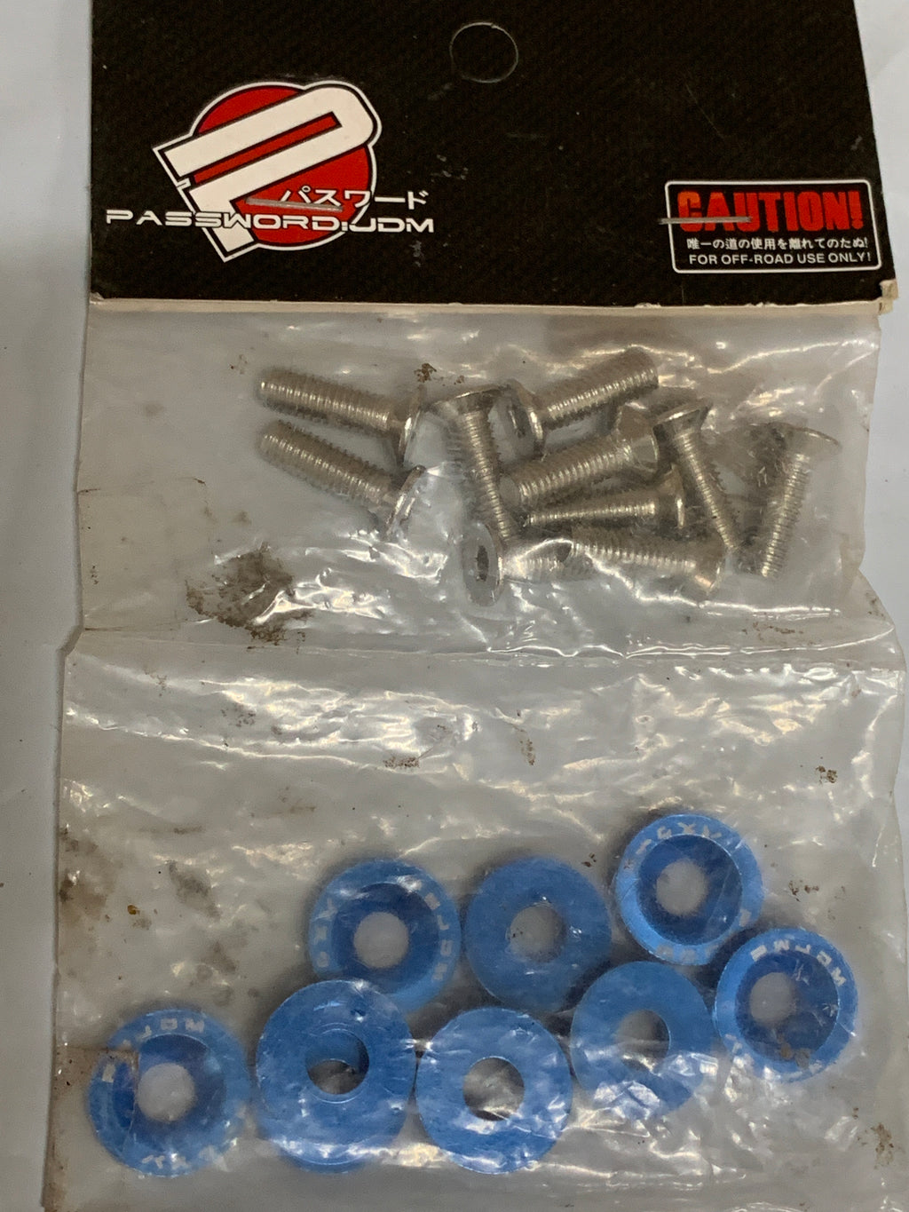 NEW Password JDM Guard Washers BLUE