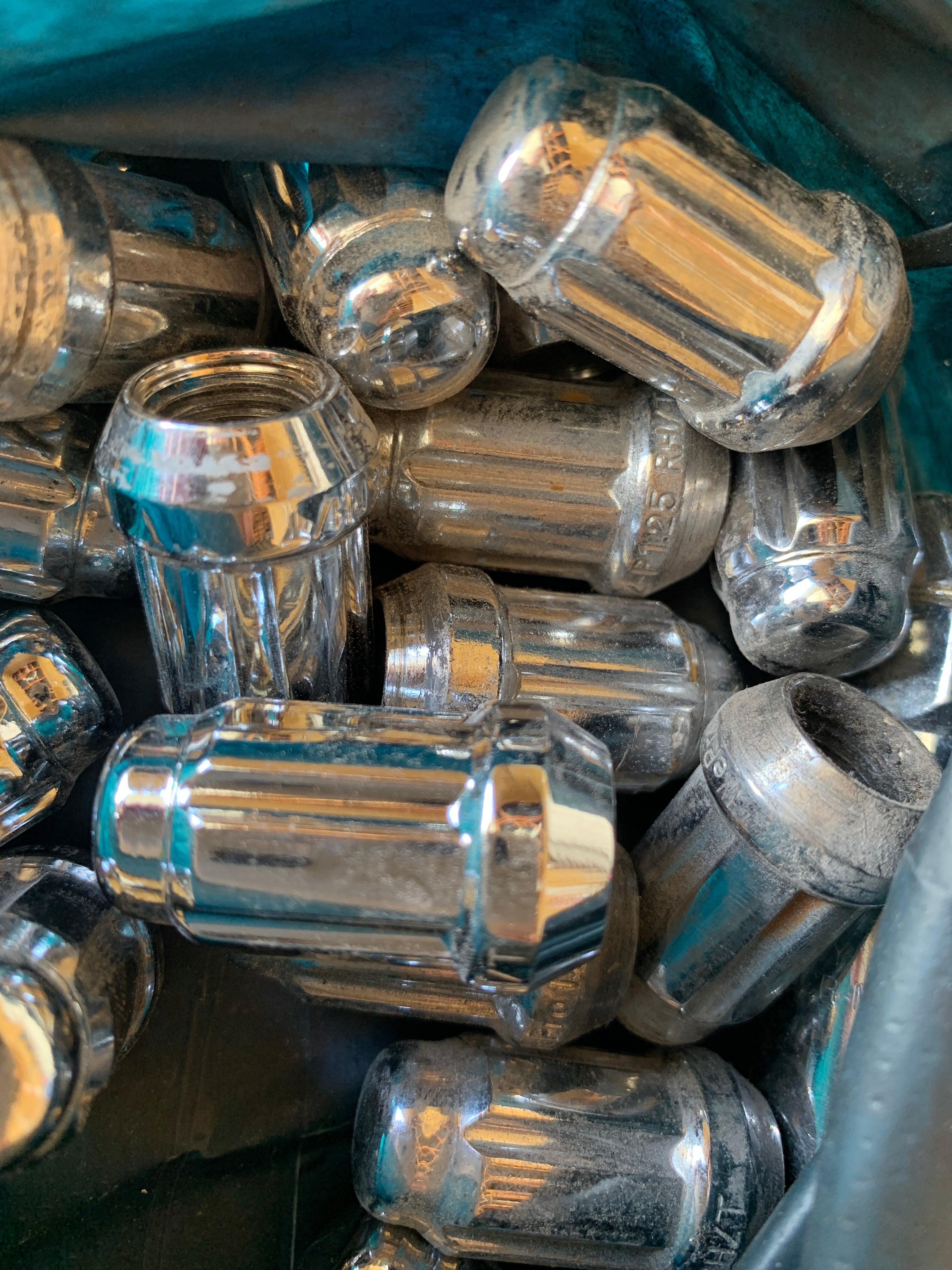 Locknut Wheel Nut SET, M12 x1.25