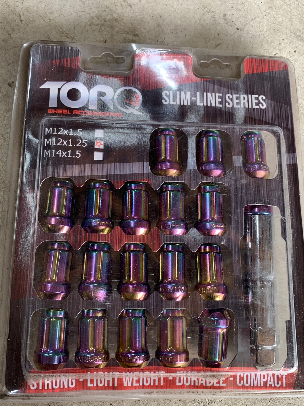 NEW Torq Slim Line Wheel Nuts - Neo Chrome