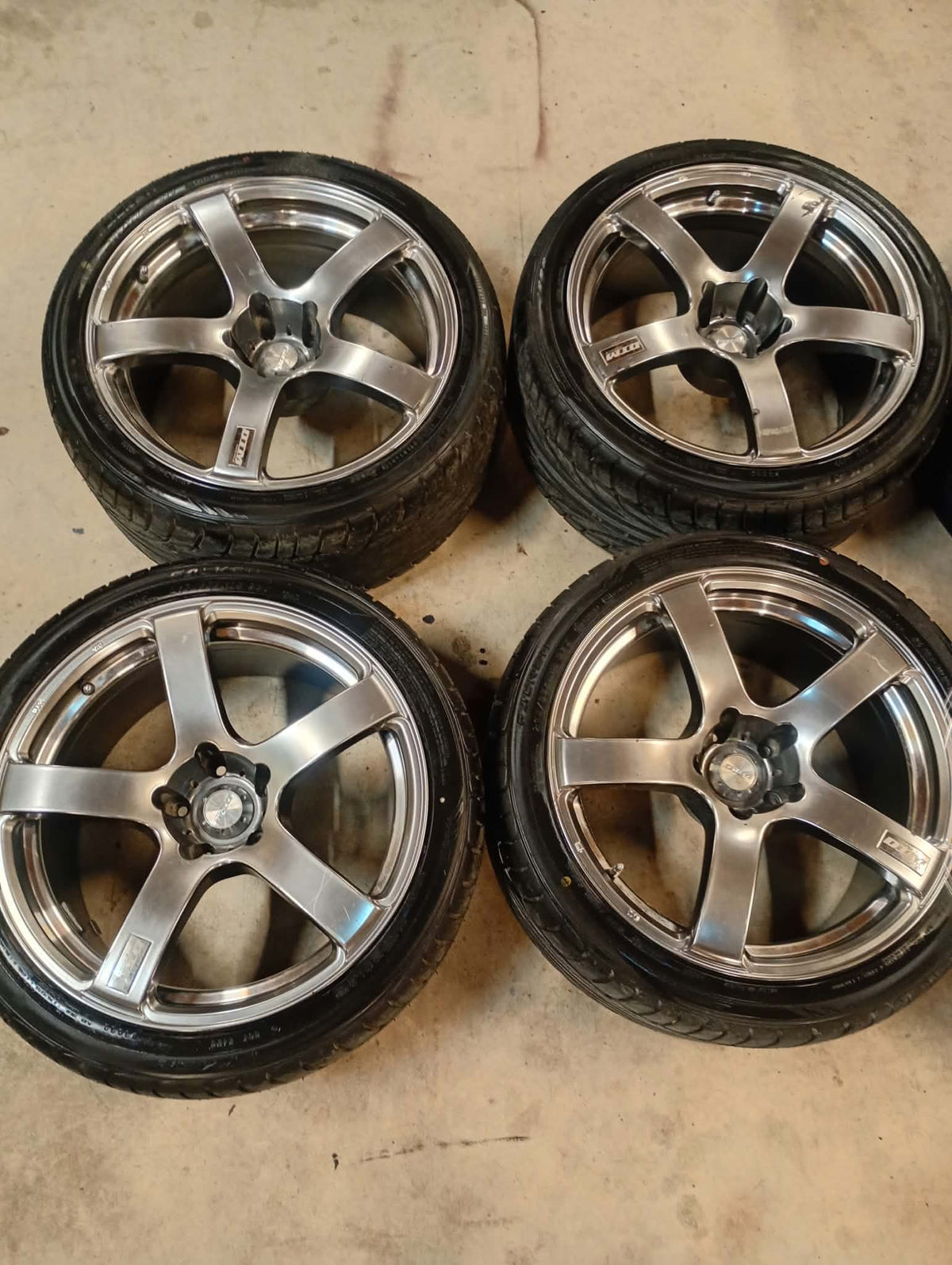 DTM Wheels with Tyres 18x9.5" 5x114.3