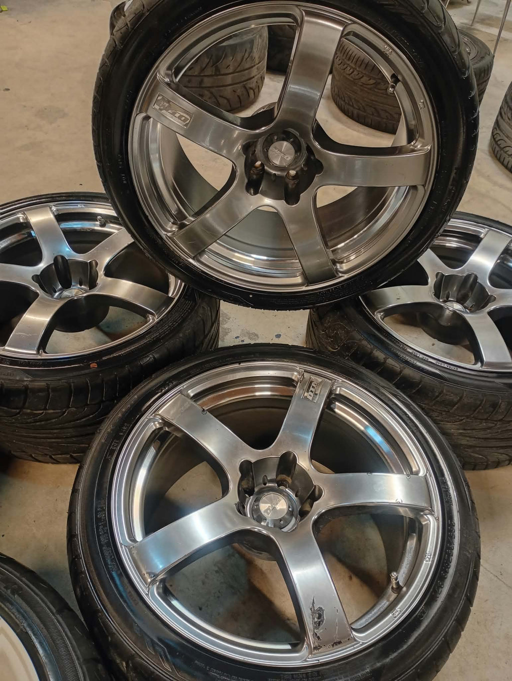 DTM Wheels with Tyres 18x9.5" 5x114.3