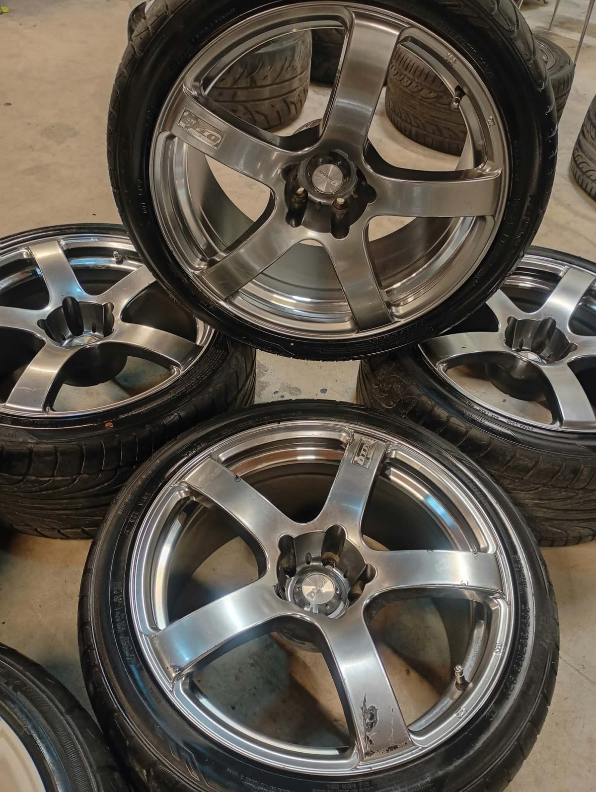 DTM Wheels with Tyres 18x9.5" 5x114.3