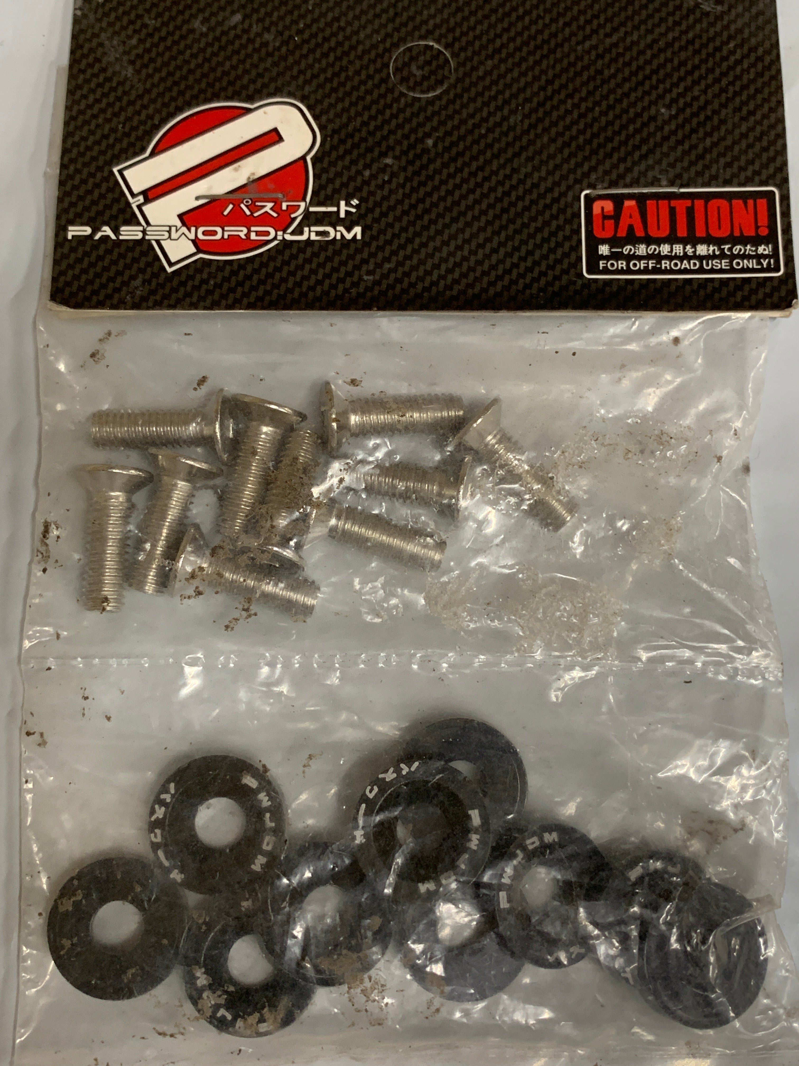NEW Password JDM Guard Washers BLACK