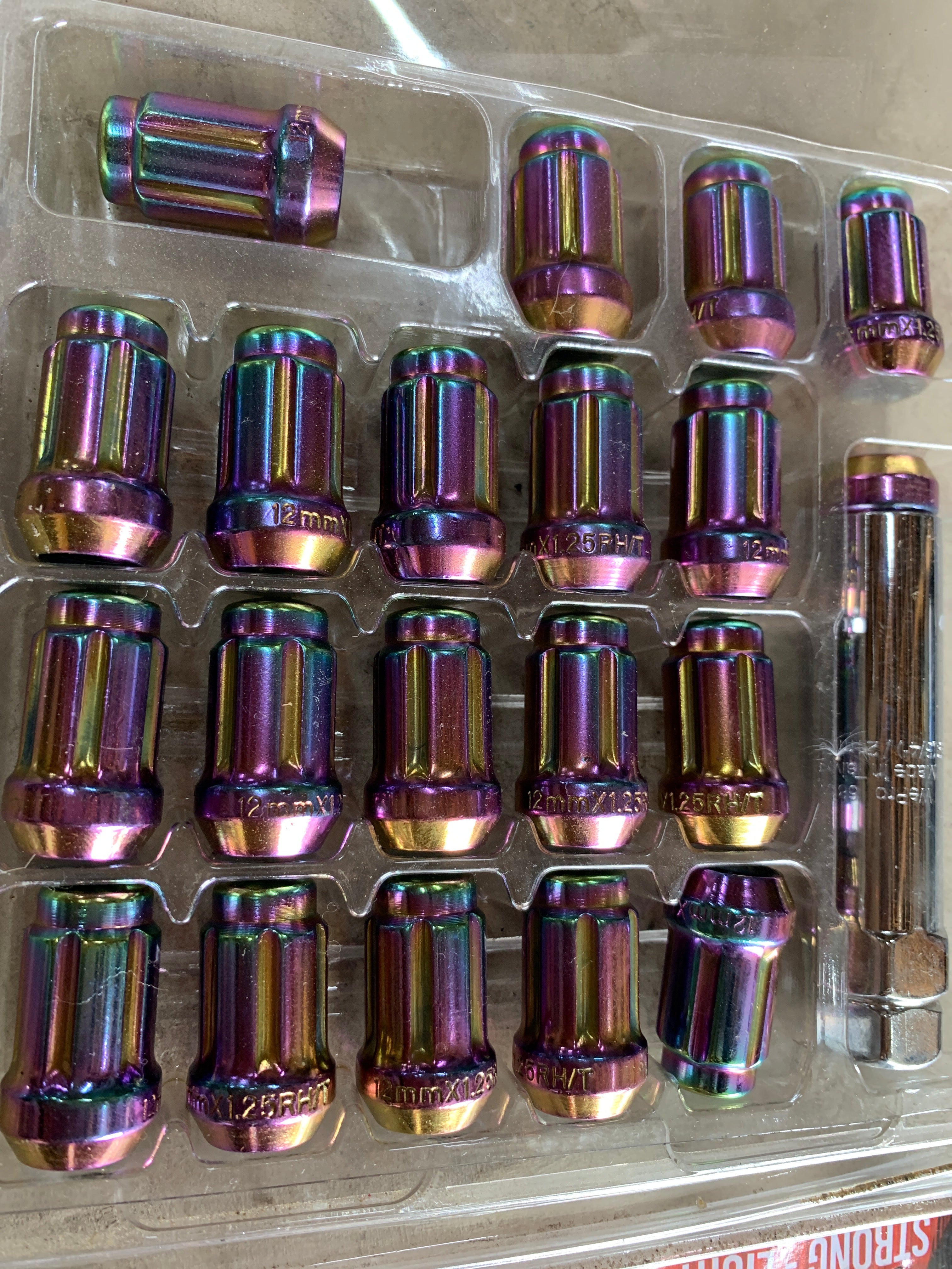NEW Torq Slim Line Wheel Nuts - Neo Chrome