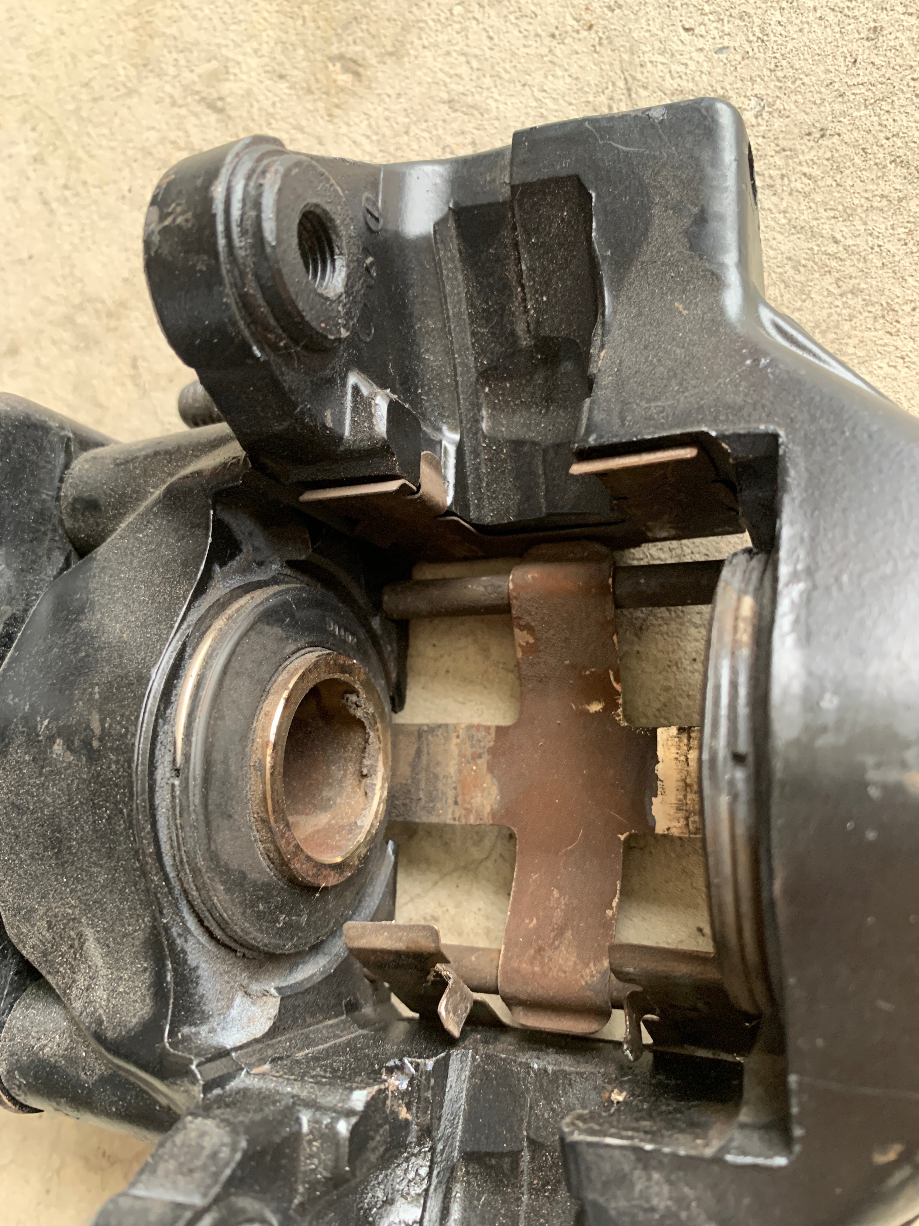 LEFT Rear Brake Caliper, R32