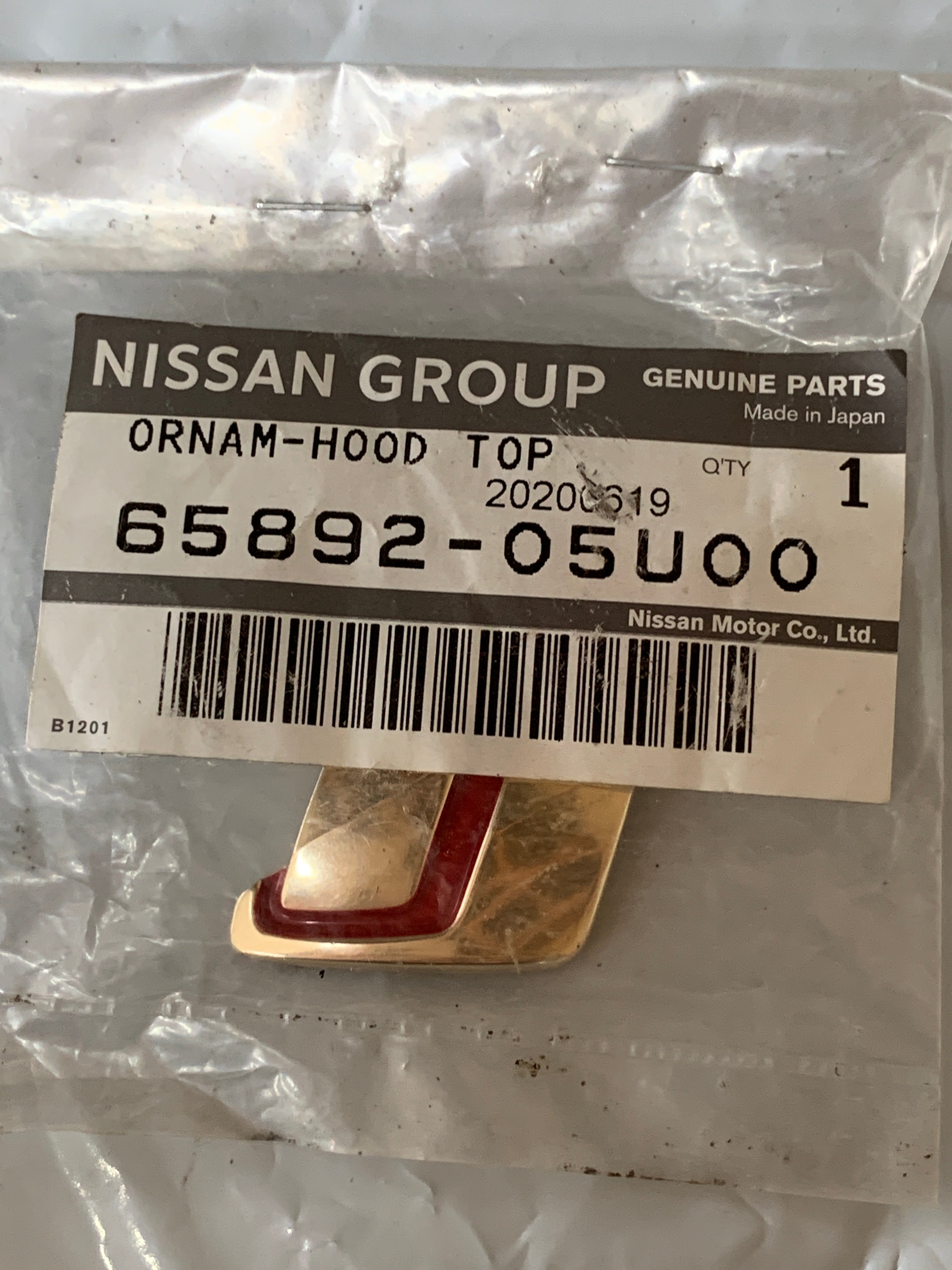 NEW Genuine Bonnet S Badge, R32 GTR