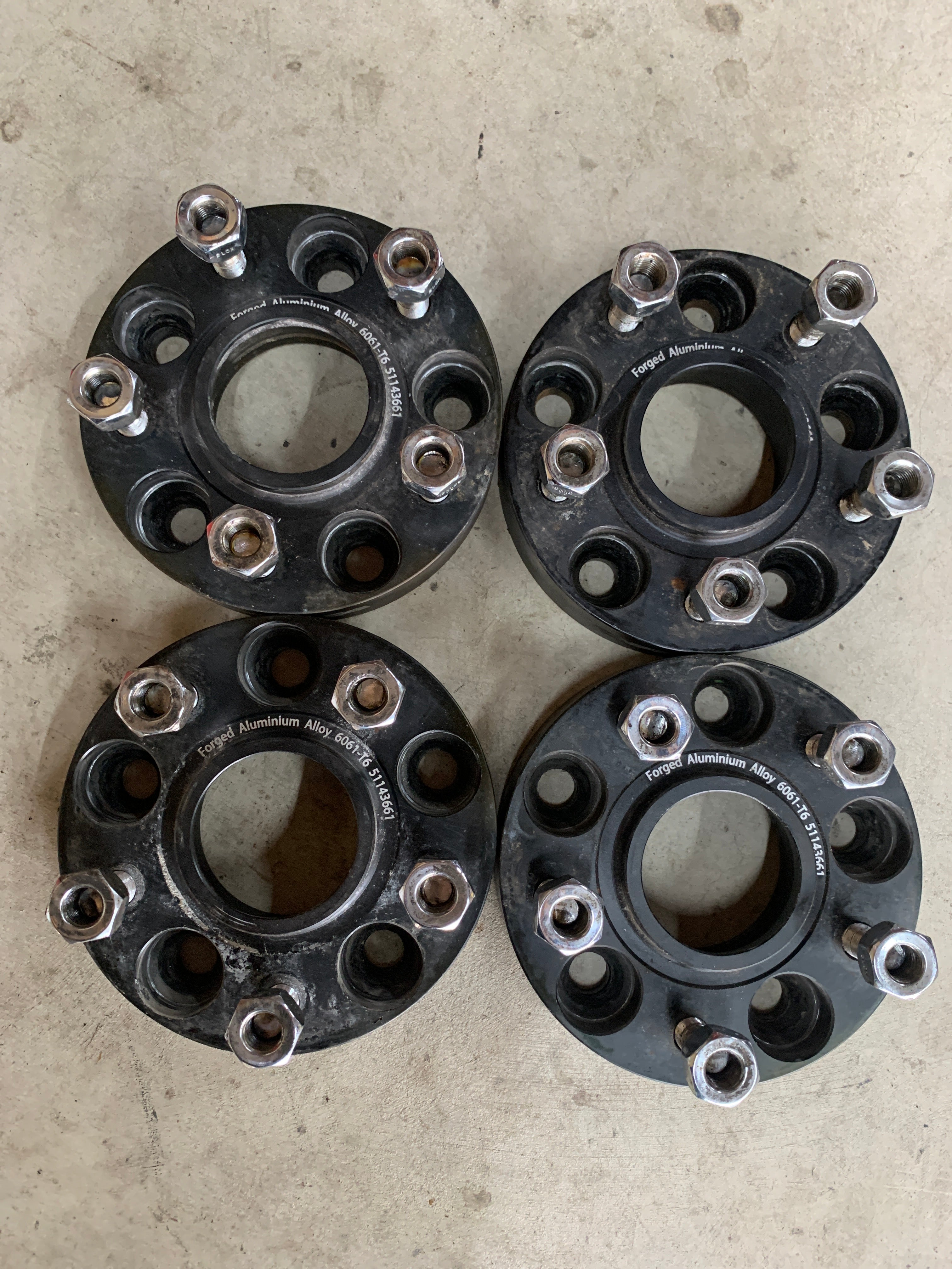 Bolt on Wheel Spacers 30mm x4 , 5x114.3