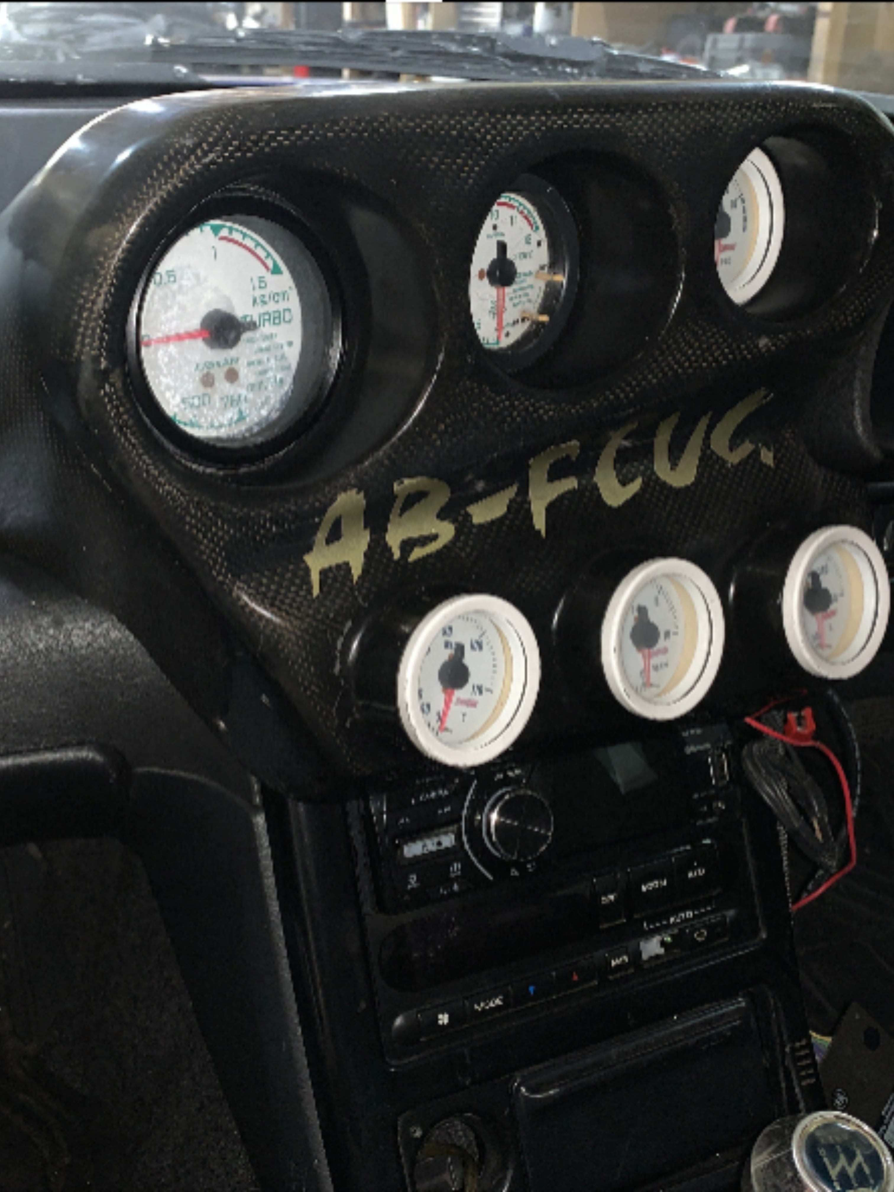 6 Pod Gauges (GREDDY/OMONI) suit R32 dash