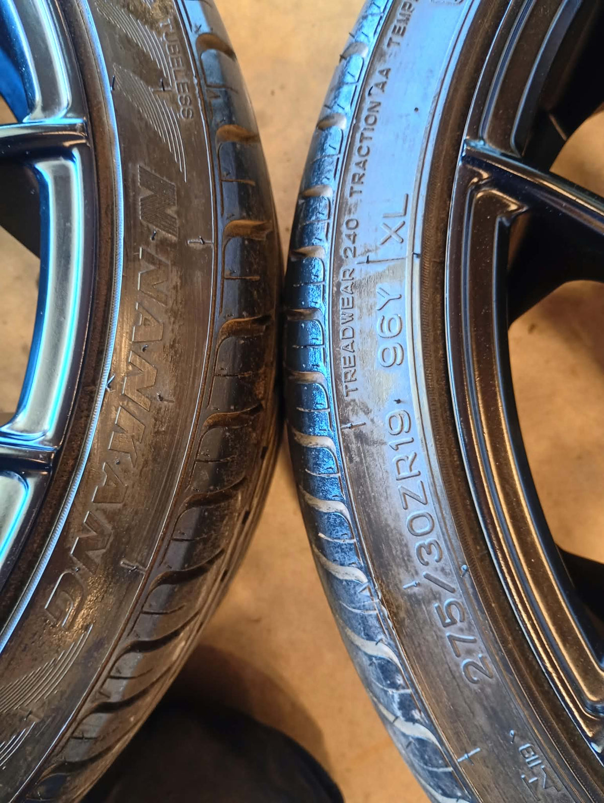 NICHE Wheels 19x10" w/Tyres 275/30