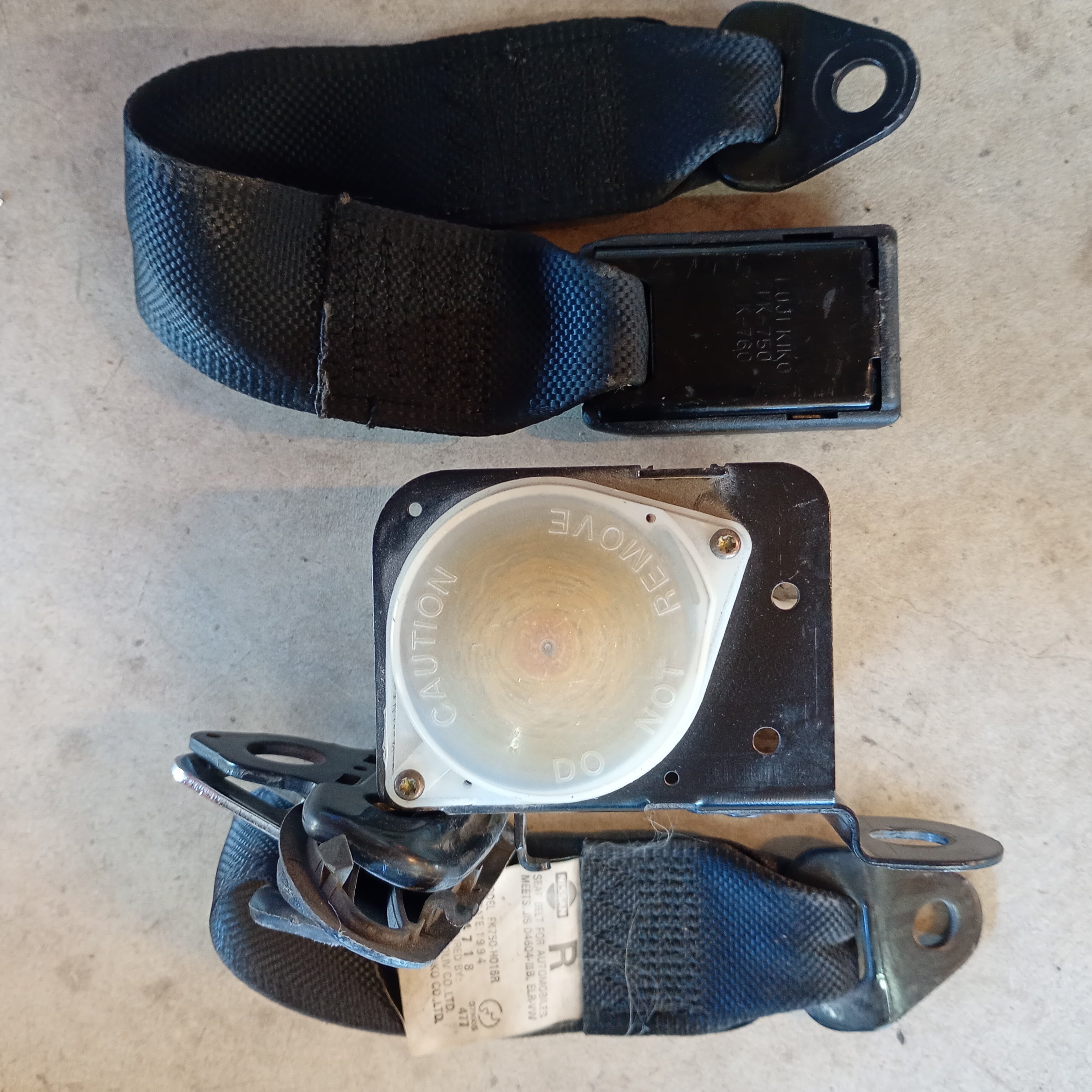 RIGHT Rear Seat Belt, R32 GTR MFD1989