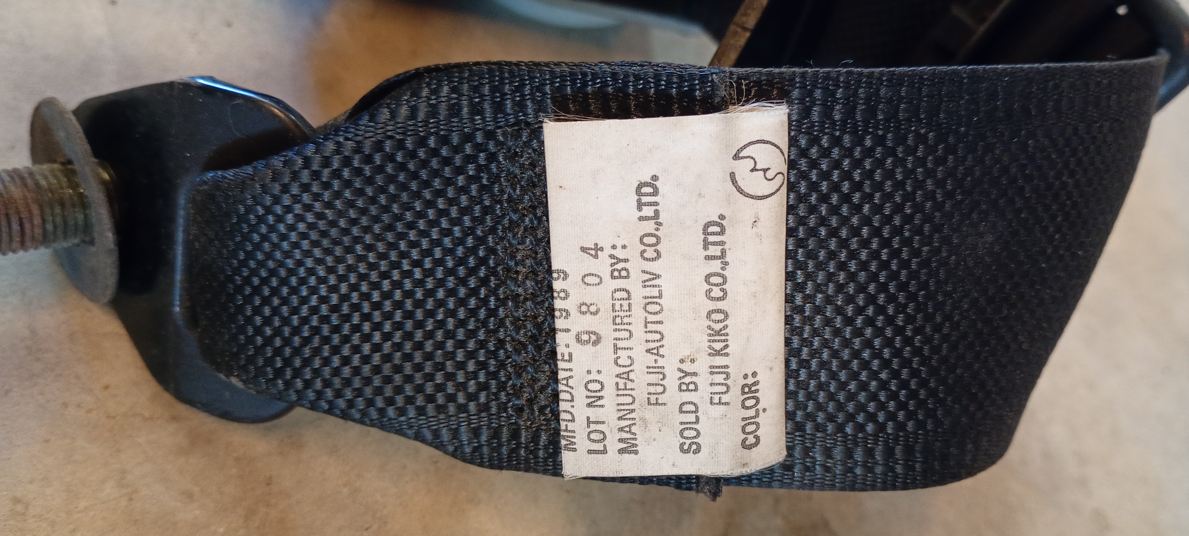 LEFT Rear Seat Belt, R32 GTR MFD1989