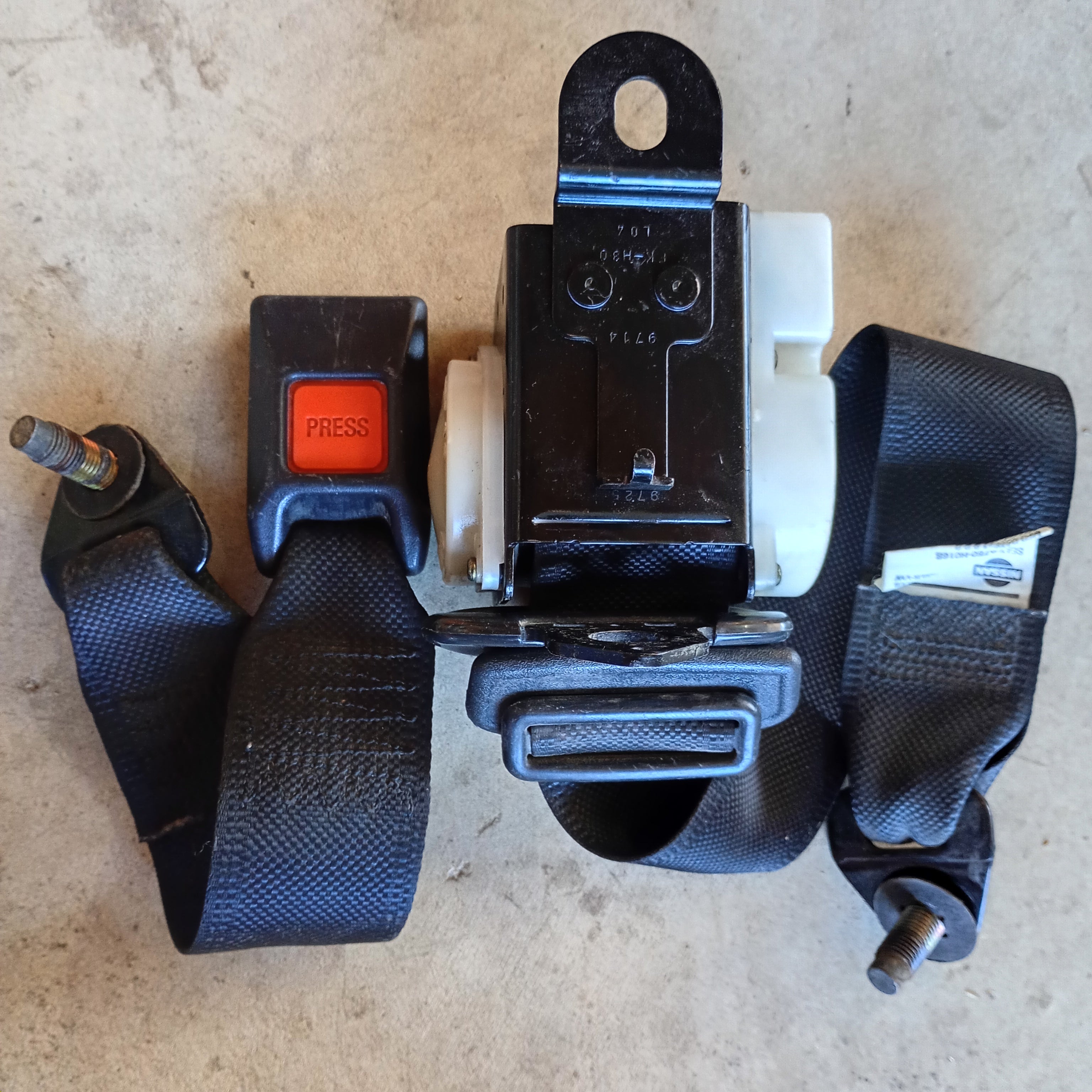 RIGHT Rear Seat Belt, R32 GTR MFD1989