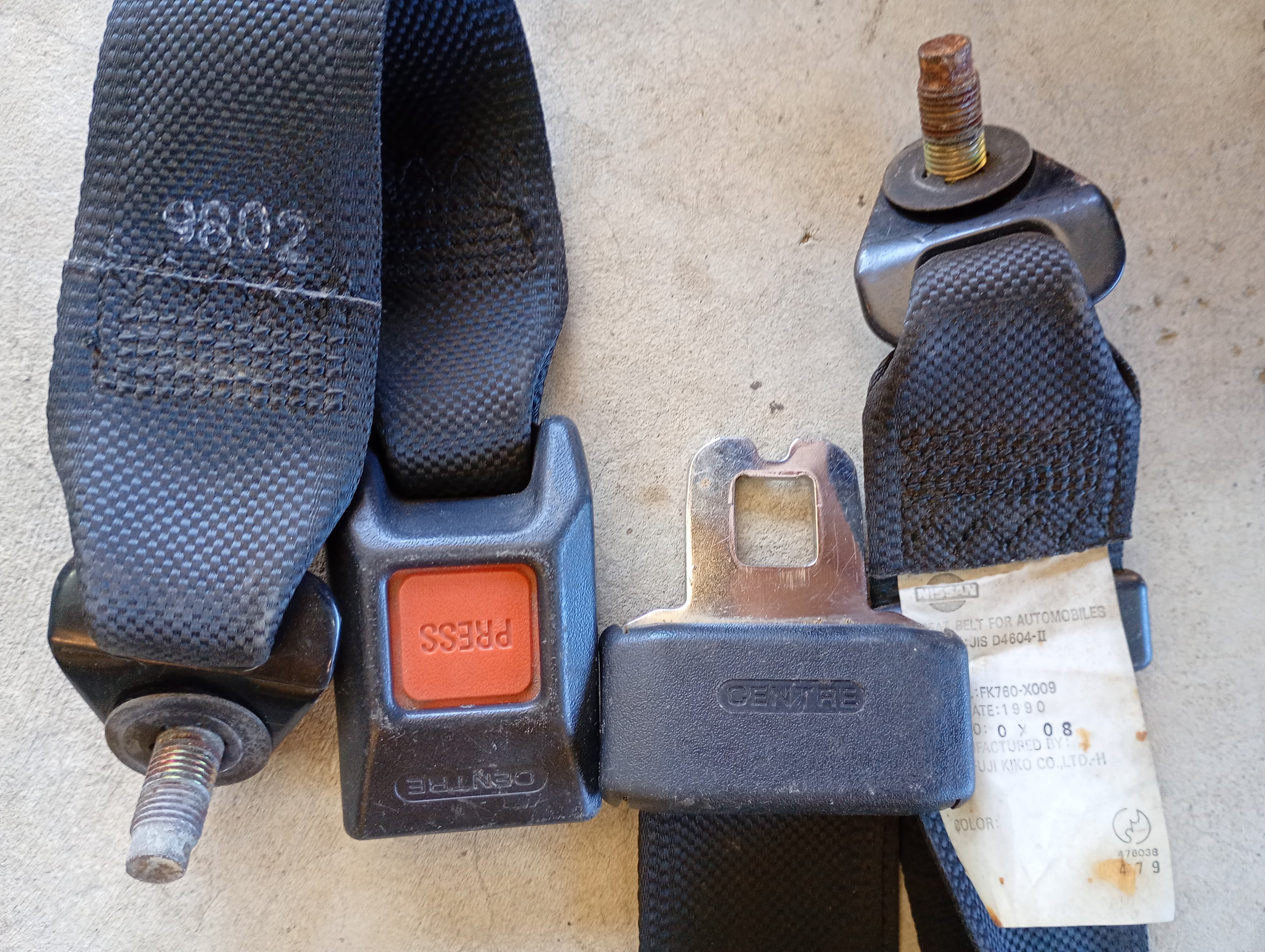 Rear Lap Belt, R32 GTR mfd:1992