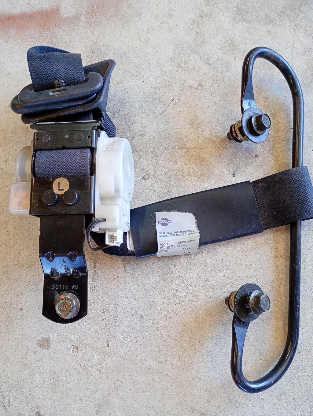 Front Left Seat Belt, R32 GTR mfd1994