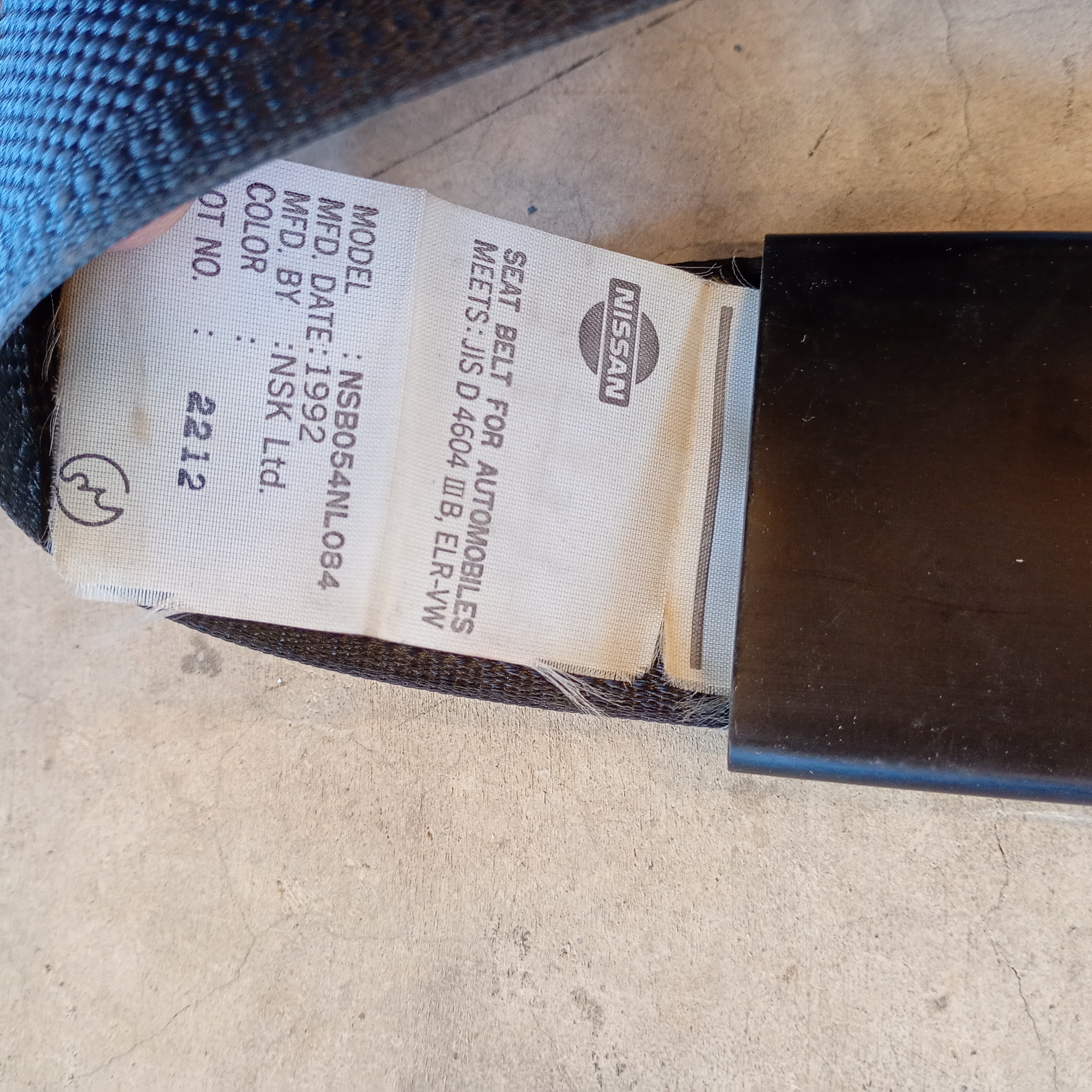 Front Left Seat Belt, R32 GTR mfd1992