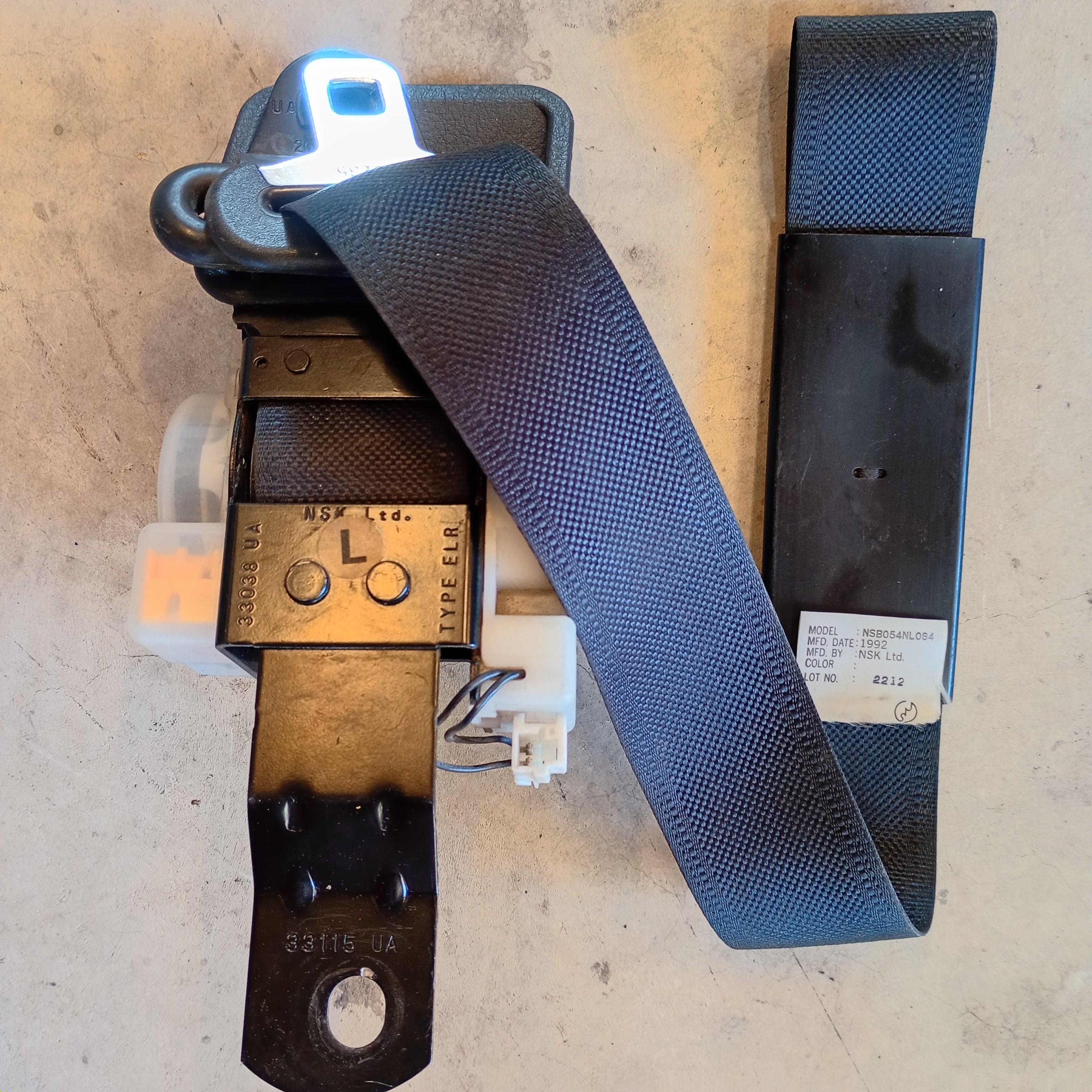 Front Left Seat Belt, R32 GTR mfd1992