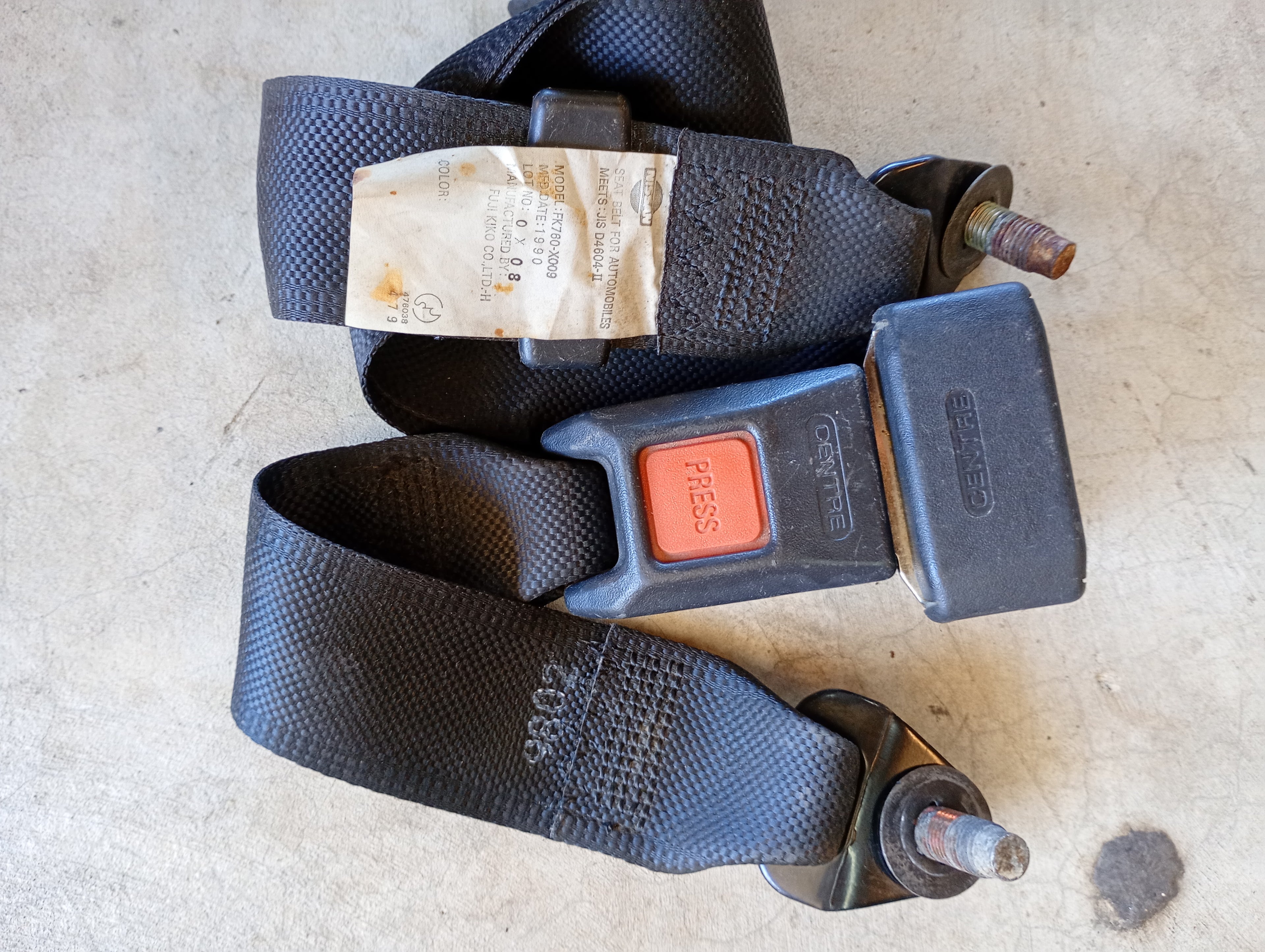 Rear Lap Belt, R32 GTR mfd:1992